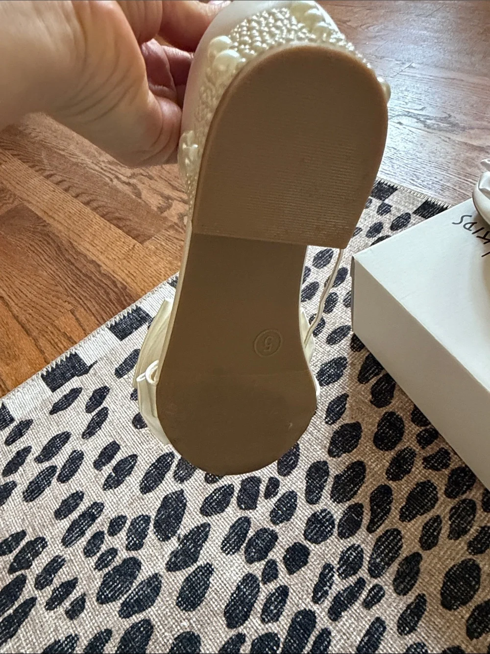 Betsey Johnson Ivory Bow Ankle-Strap Block Heel Sandals